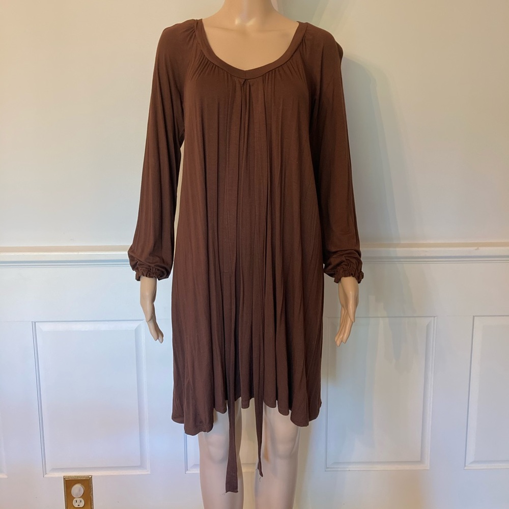 Brown Loose Fit Dress